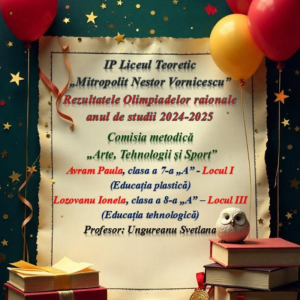 Rezultate olimpiada raională